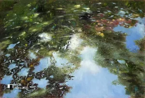 Lage van de weg - Jacqueline Kasemier - giclee op canvas