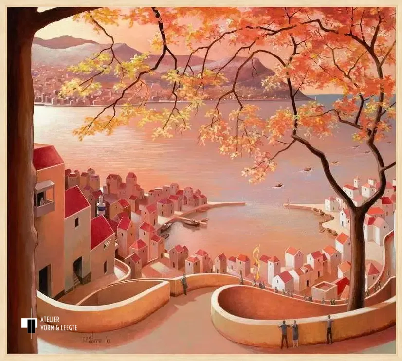 Tussen twee werelden - Michiel Schrijver - in baklijst Atelier naturel 10mm