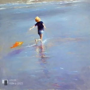Dansen aan zee - Dinie Boogaart - giclee op canvas