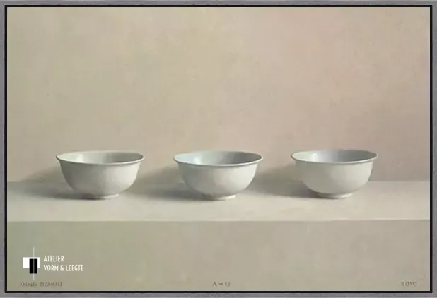 Eenheid in drievoud - Henk Helmantel - in baklijst Atelier zwart-zilver 10mm