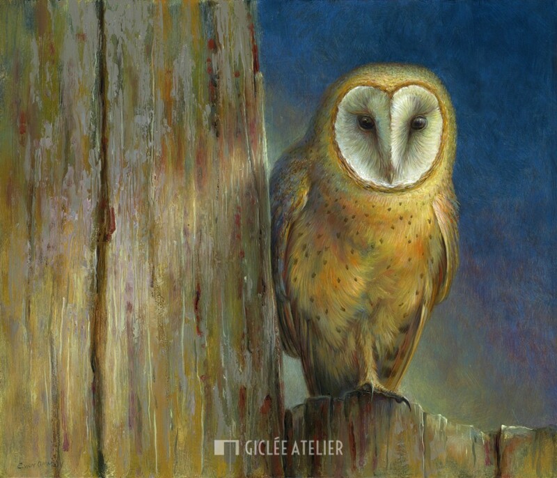 Kerkuil - Erik van Ommen - gicleekunst