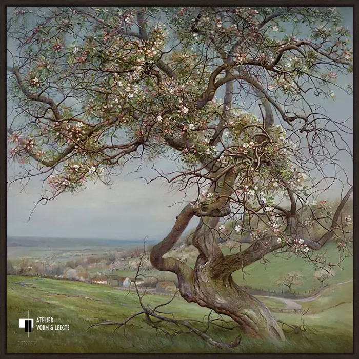 Bloeiende appelboom - Patrick Creyghton - in baklijst Atelier zwart 10mm