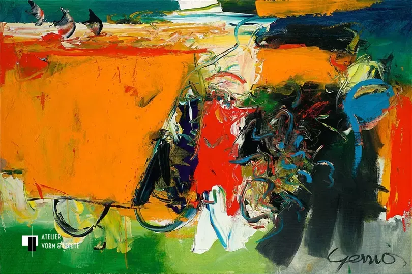 Green Fields - Gerriet Postma - giclee op canvas
