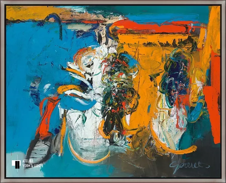 Landscape - Gerriet Postma - in baklijst Majory zwart-zilver 24mm
