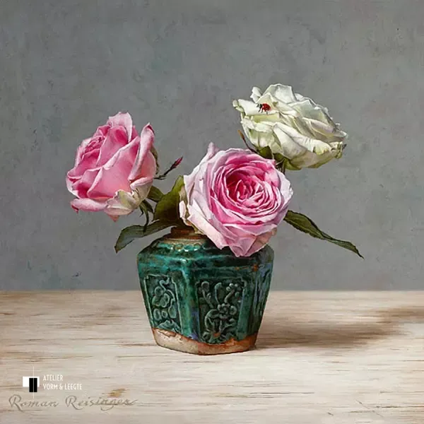 Stilleven met rozen - Roman Reisinger - giclee op canvas