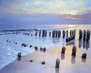 Sunset at Ostsee coast I - Sigurd Schneider - gicleekunst