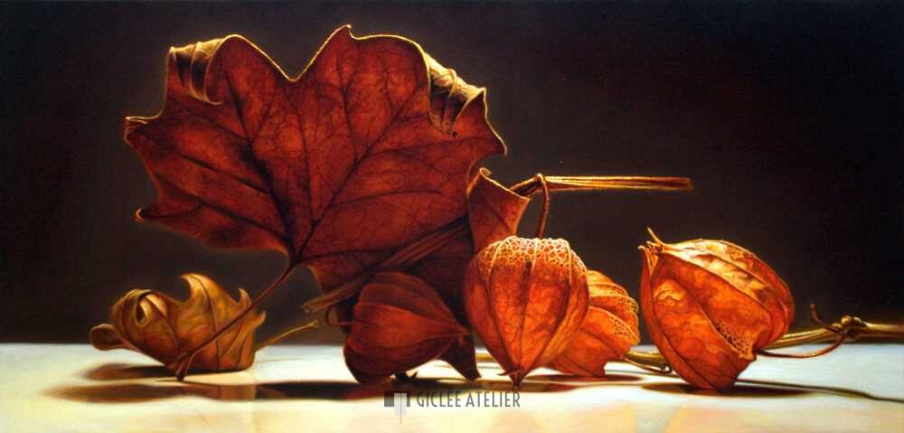 Lampionnetjes - Jan van 't Hoff - gicleekunst