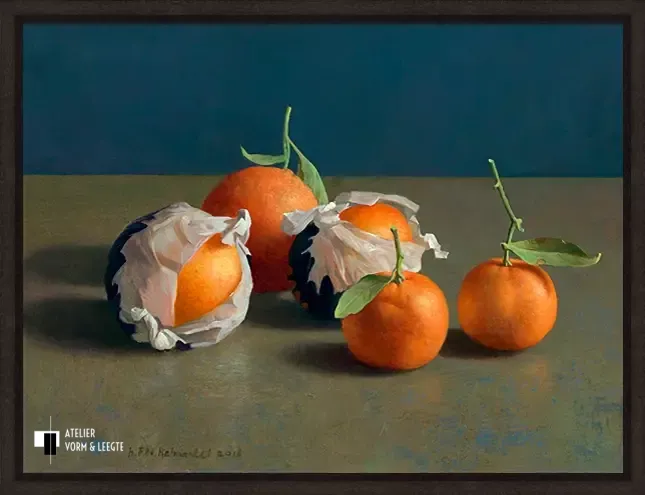 Sinaasappels en mandarijnen - Henk Helmantel - in baklijst Atelier zwart 10mm