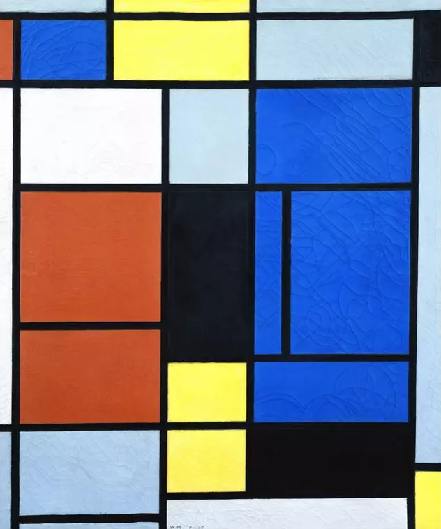 Tableau No 1 - Piet Mondriaan - artwerk op canvas