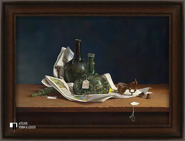 Van de veiling - Rob Møhlmann - in sierlijst Chateau bruin 72mm