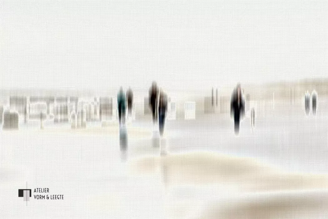 Walking People I - Gerhard Rossmeissl - giclee op canvas
