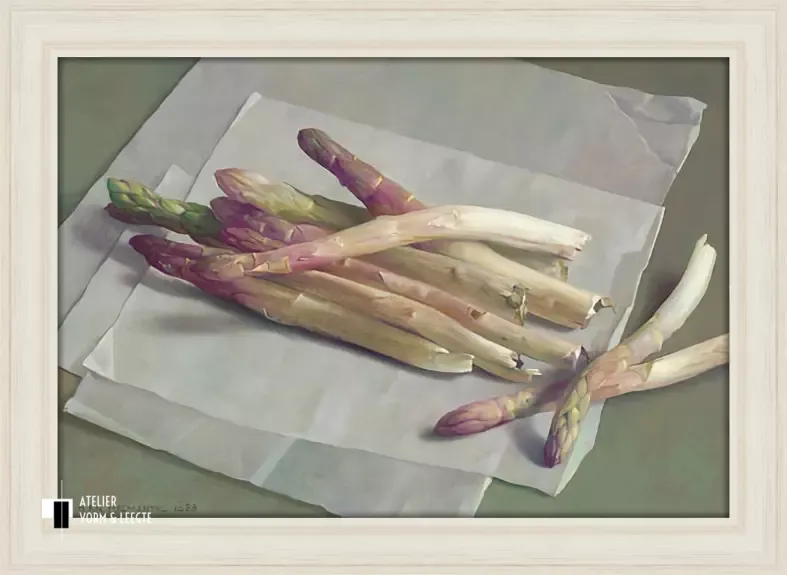 Asperges - Henk Helmantel - in sierlijst Classic creme 30mm