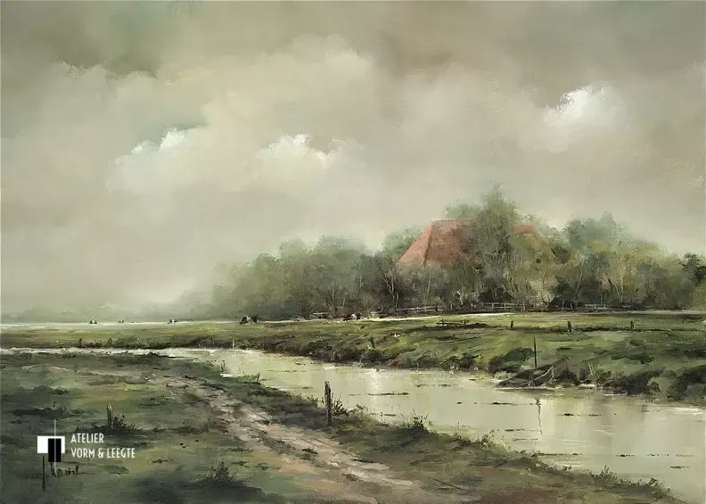 Lakenvelders - Jan Kooistra - giclee op canvas