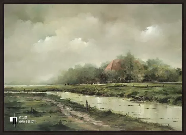Lakenvelders - Jan Kooistra - in baklijst Atelier zwart 10mm