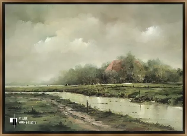 Lakenvelders - Jan Kooistra - in baklijst Bazo Luxe zwartgoud 9mm