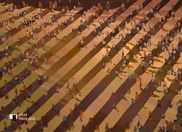 Streetlife - Ton Dubbeldam - giclee op canvas