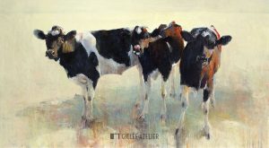 Jongvee - Hiske Wiersma - gicleekunst