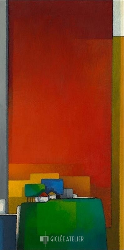 Rode Lucht - Maria Megens - gicleekunst