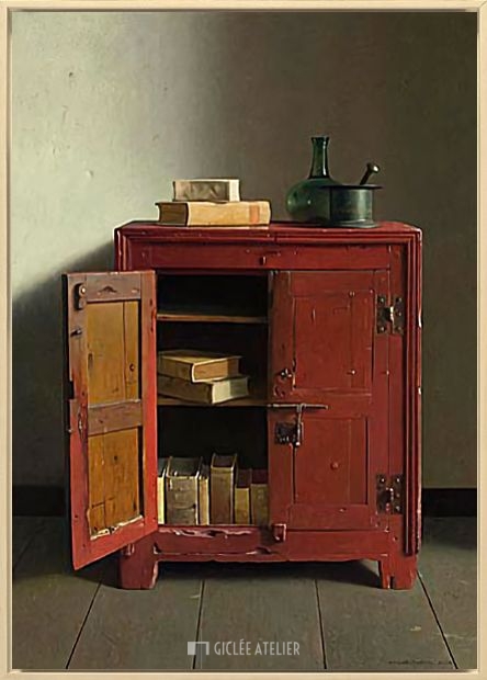 Rode kast met boeken - Afbeelding 3
