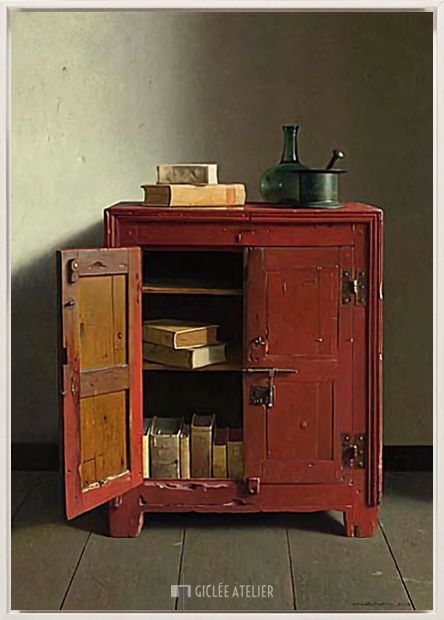 Rode kast met boeken - Afbeelding 4