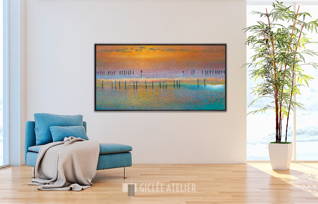 Sunset on water - Afbeelding 2