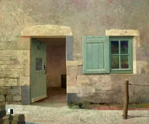 Bakhuisje Chaudenet Frankrijk - Henk Helmantel - giclee op canvas
