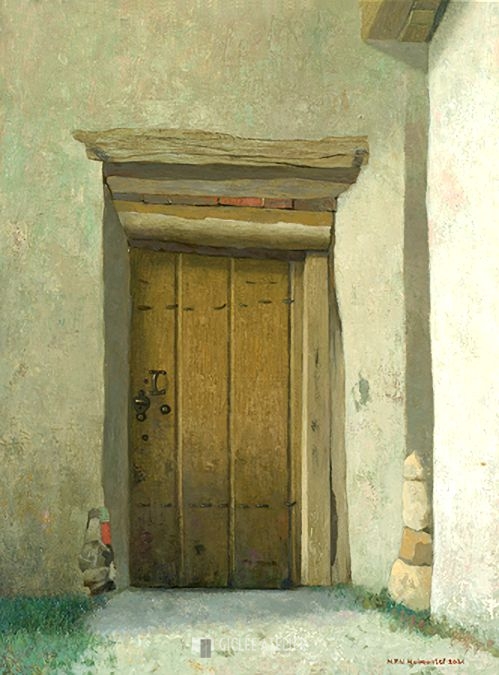 Deur in een boerderij te Chaudenet - Henk Helmantel - gicleekunst