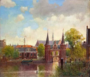 De Waterpoort in Sneek - Christiaan Afman - gicleekunst