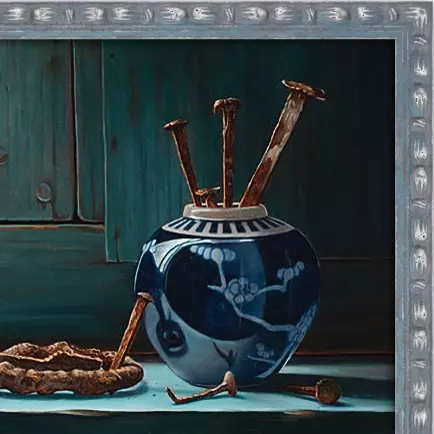Oud Roest - Rob Møhlmann - voorbeeld in Ischia blauw-zilver