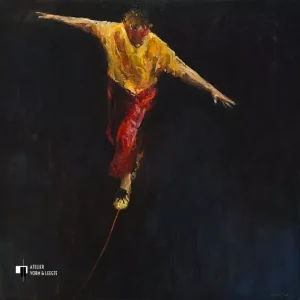 De Koorddanser - Dinie Boogaart - giclee op fine art paper
