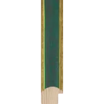 Schilderijlijst Procida groen-goud 36mm