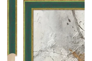 Schilderijlijst Procida groen-goud 36mm