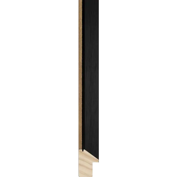 Skagen smal 23 - zwart met houten buitenzijde