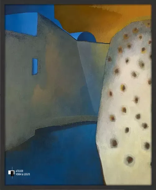 Santorini - Maria Megens - in sierlijst Wash black 24mm