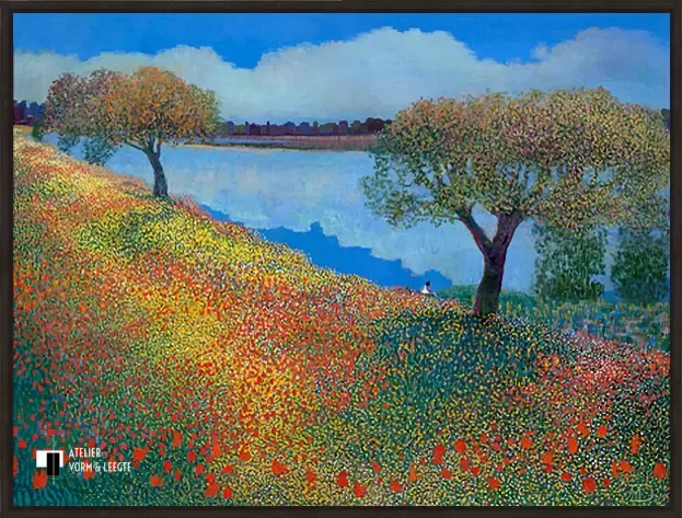 Down by the river - Ton Dubbeldam - in baklijst Atelier zwart 10mm