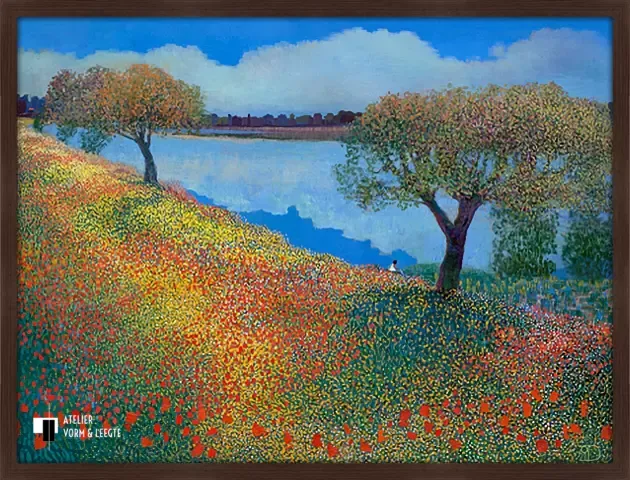 Down by the river - Ton Dubbeldam - in sierlijst Moma donkerbruin 21mm
