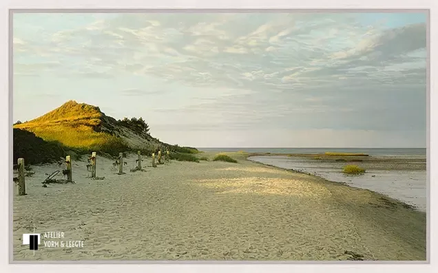 Romo - Peter van der Ploeg - 50x30 giclee in whitewash lijst