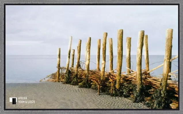 Wad - Peter van der Ploeg - 50x30 giclee in zwarte lijst met zilverfront