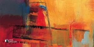 Abstract Day Horizontal - Bea Danckaert - giclee op canvas