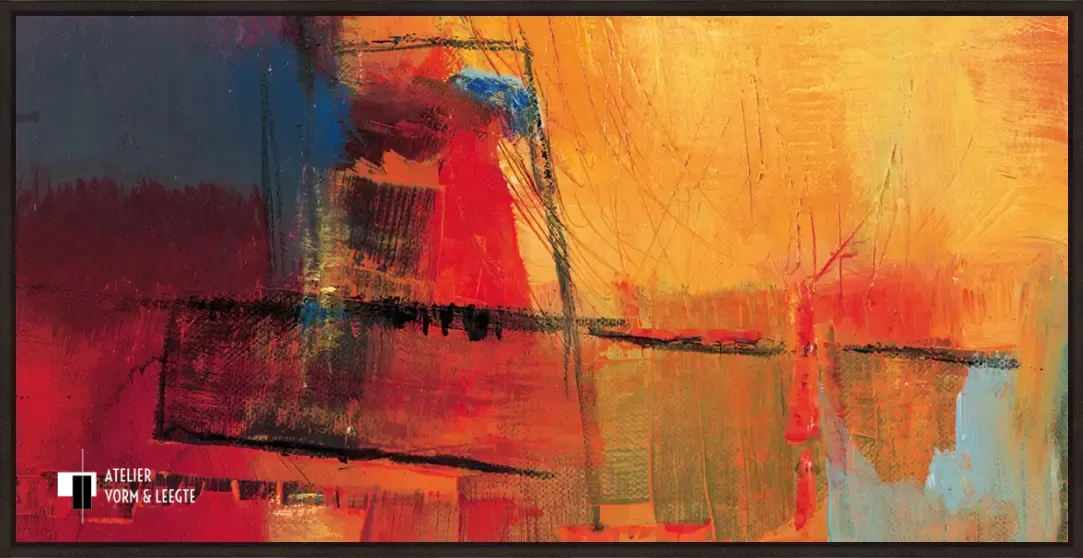 Abstract Day Horizontal - Bea Danckaert - in baklijst Atelier zwart 10mm