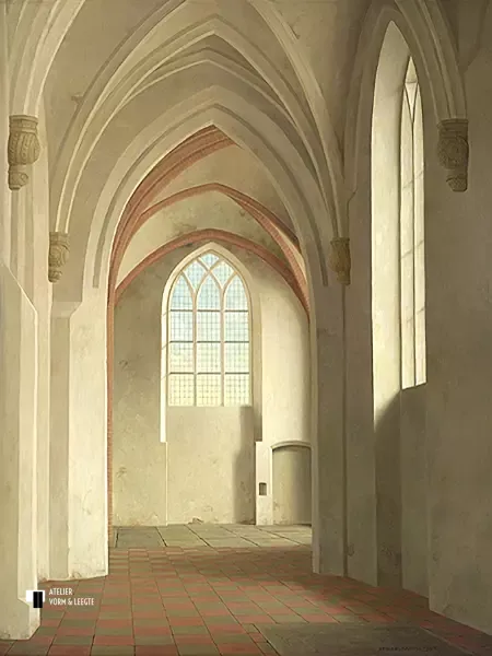 De zuidbeuk van de Petrus en Pauluskerk in Loppersum - Henk Helmantel - giclee op canvas