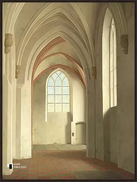 De zuidbeuk van de Petrus en Pauluskerk in Loppersum - Henk Helmantel - in baklijst Atelier zwart 10mm