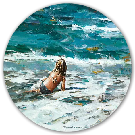 Kind der zeven zeeën - Doris Brekelmans - Art Circle dibond