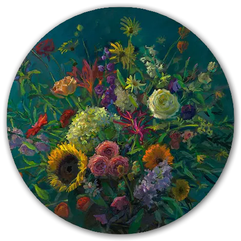 Nazomer Boeket - Keimpe van der Kooi - Art Circle op dibond